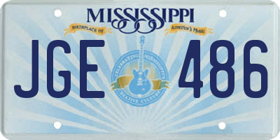 MS license plate JGE486