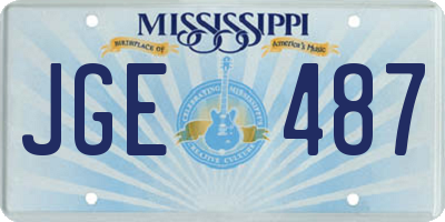 MS license plate JGE487