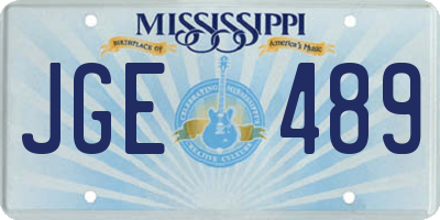MS license plate JGE489