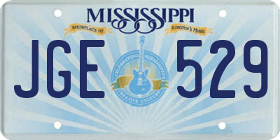MS license plate JGE529