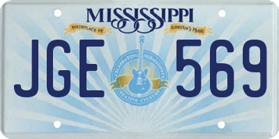 MS license plate JGE569
