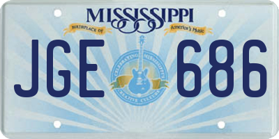 MS license plate JGE686
