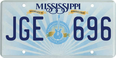 MS license plate JGE696