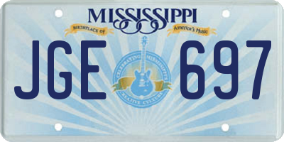 MS license plate JGE697
