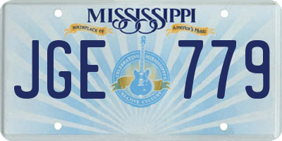 MS license plate JGE779