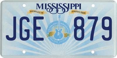 MS license plate JGE879