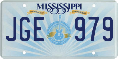MS license plate JGE979