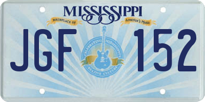 MS license plate JGF152
