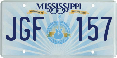 MS license plate JGF157