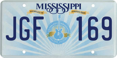 MS license plate JGF169