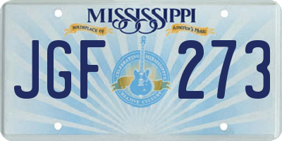 MS license plate JGF273