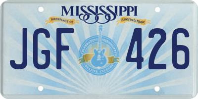 MS license plate JGF426