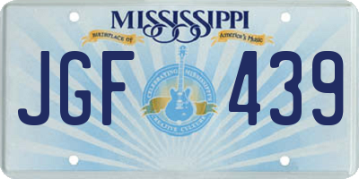 MS license plate JGF439