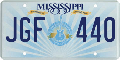 MS license plate JGF440