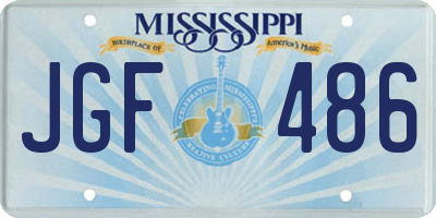MS license plate JGF486