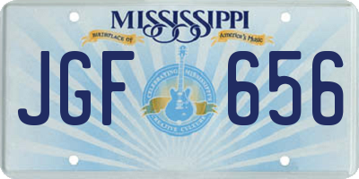MS license plate JGF656