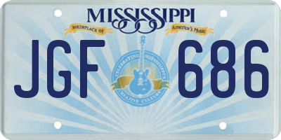 MS license plate JGF686