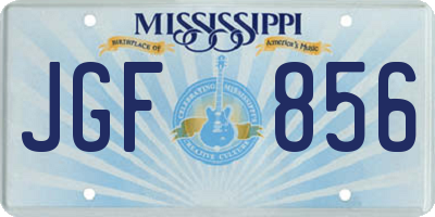 MS license plate JGF856
