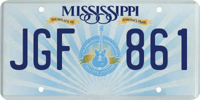 MS license plate JGF861