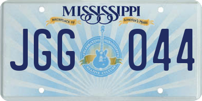 MS license plate JGG044