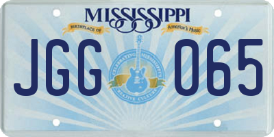 MS license plate JGG065