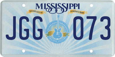 MS license plate JGG073