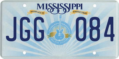 MS license plate JGG084