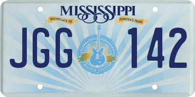 MS license plate JGG142
