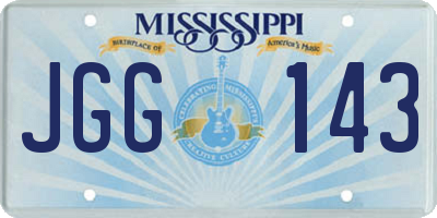 MS license plate JGG143