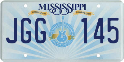 MS license plate JGG145