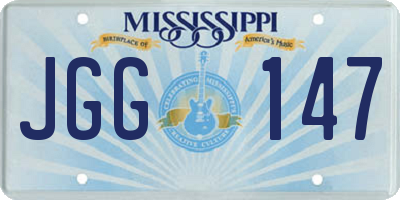 MS license plate JGG147