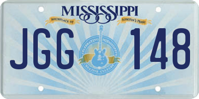 MS license plate JGG148