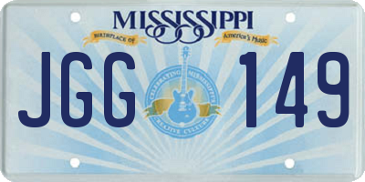 MS license plate JGG149