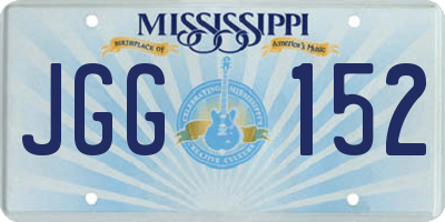 MS license plate JGG152