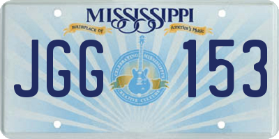 MS license plate JGG153