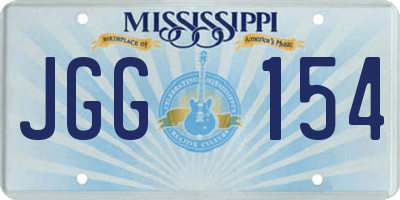 MS license plate JGG154