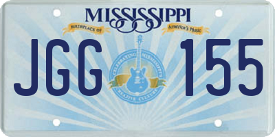 MS license plate JGG155