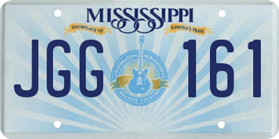 MS license plate JGG161