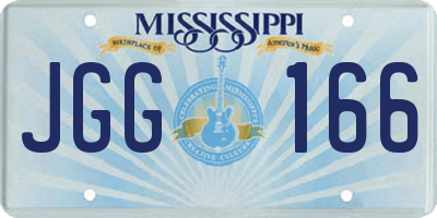 MS license plate JGG166