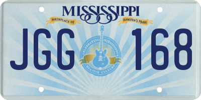 MS license plate JGG168