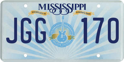 MS license plate JGG170