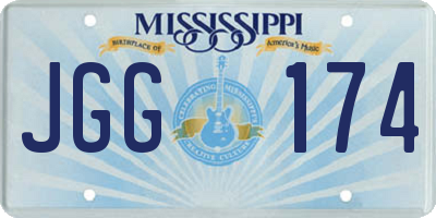 MS license plate JGG174