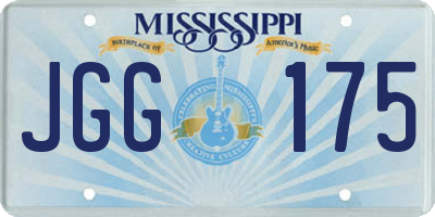 MS license plate JGG175