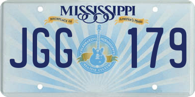 MS license plate JGG179