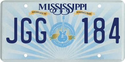MS license plate JGG184