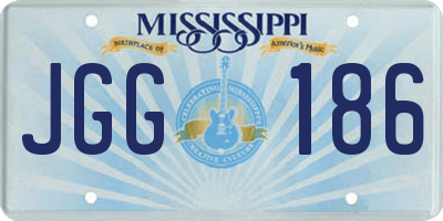 MS license plate JGG186