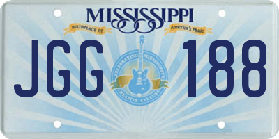 MS license plate JGG188