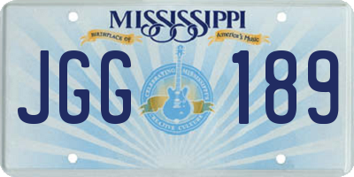 MS license plate JGG189