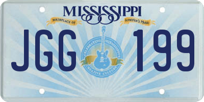 MS license plate JGG199