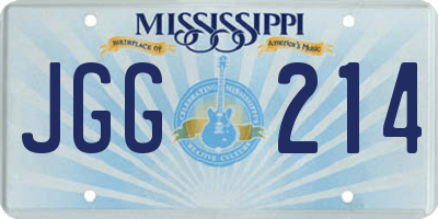 MS license plate JGG214